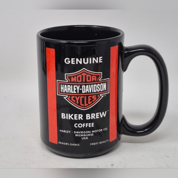 Harley-Davidson Bikers Brew Black Coffee Mug - Picture 1 of 5